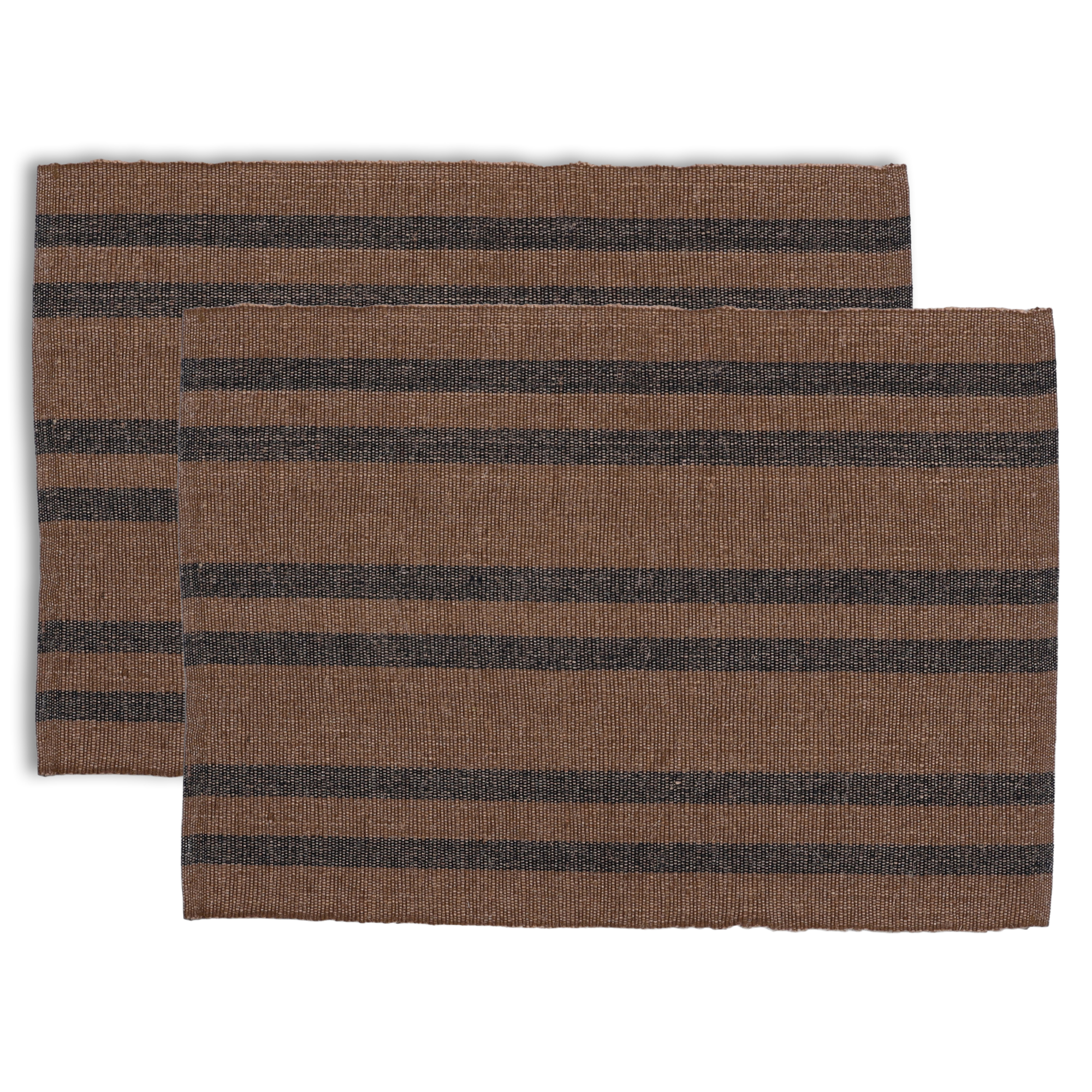 Placemat Anne green and black stripe - set van 2