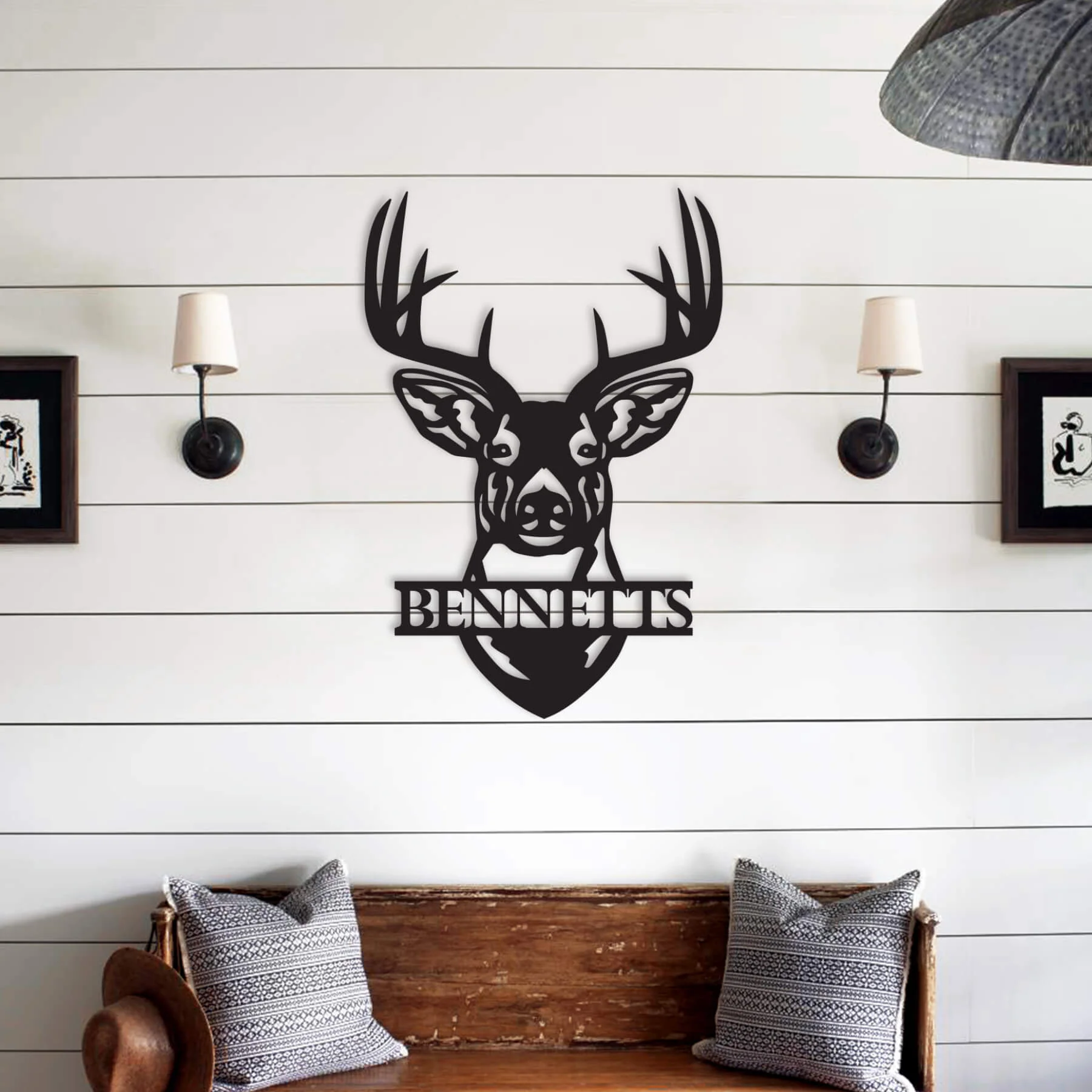 Custom Deer Head Metal Wall Art - Alvarez Pro Painting LLC