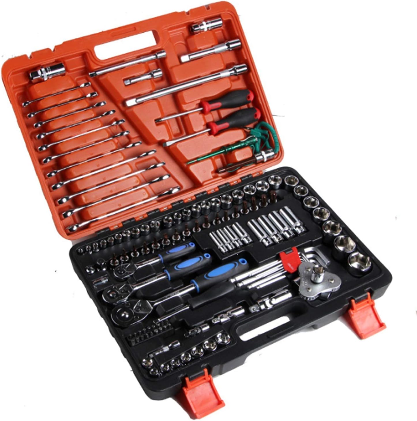 Kit di Riparazione Automatica 121 Pezzi Manicotto a cricchetto Set di filtri esagonali per Manutenzione Automatica Set di Strumenti per Portafoglio di Manutenzione Set di Strumenti