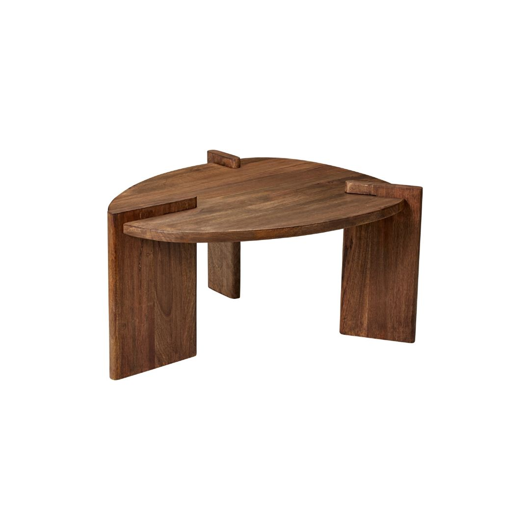Bijzettafel mangohout bruin