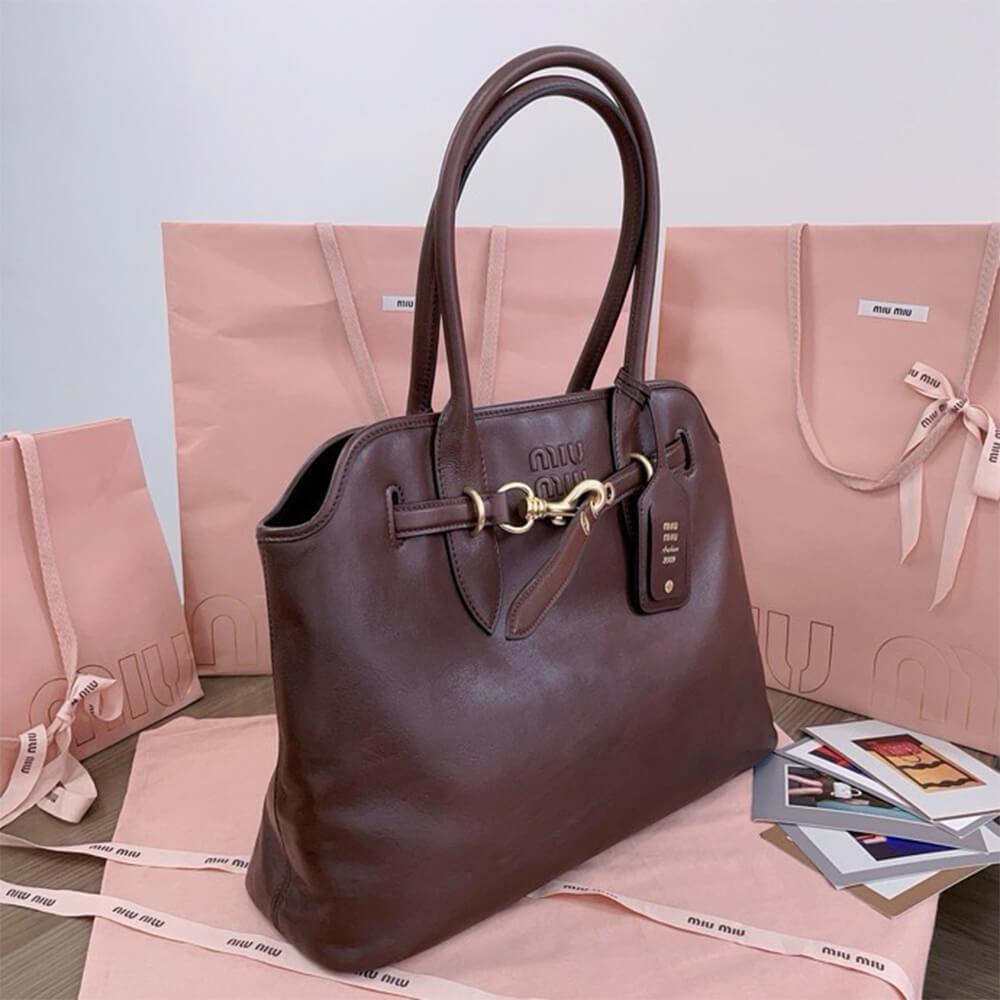 MIUMIU Medium Aventure nappa leather bag(HIGH-END Grade) - Top Club