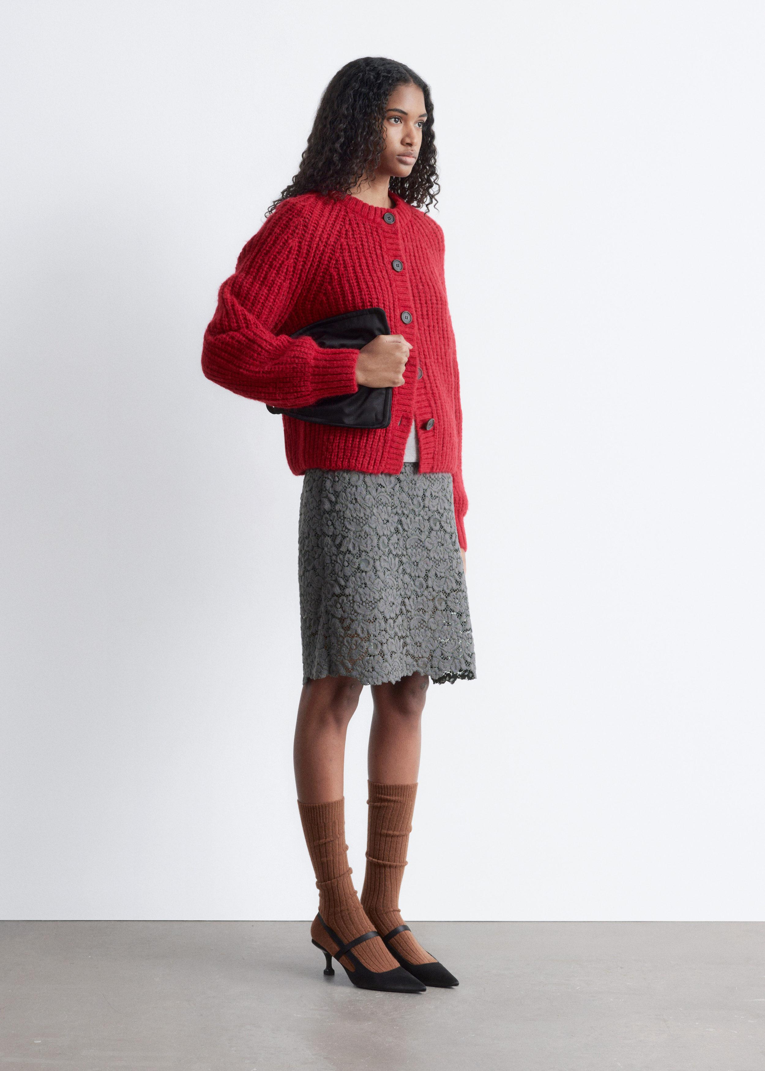 & Other Stories BALLOON-SLEEVE CARDIGAN