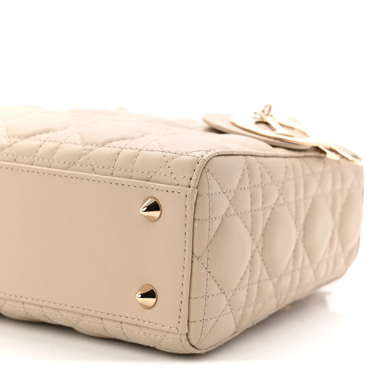 Lambskin Cannage Small My ABCDior Lady Dior Hazelnut - Top Club