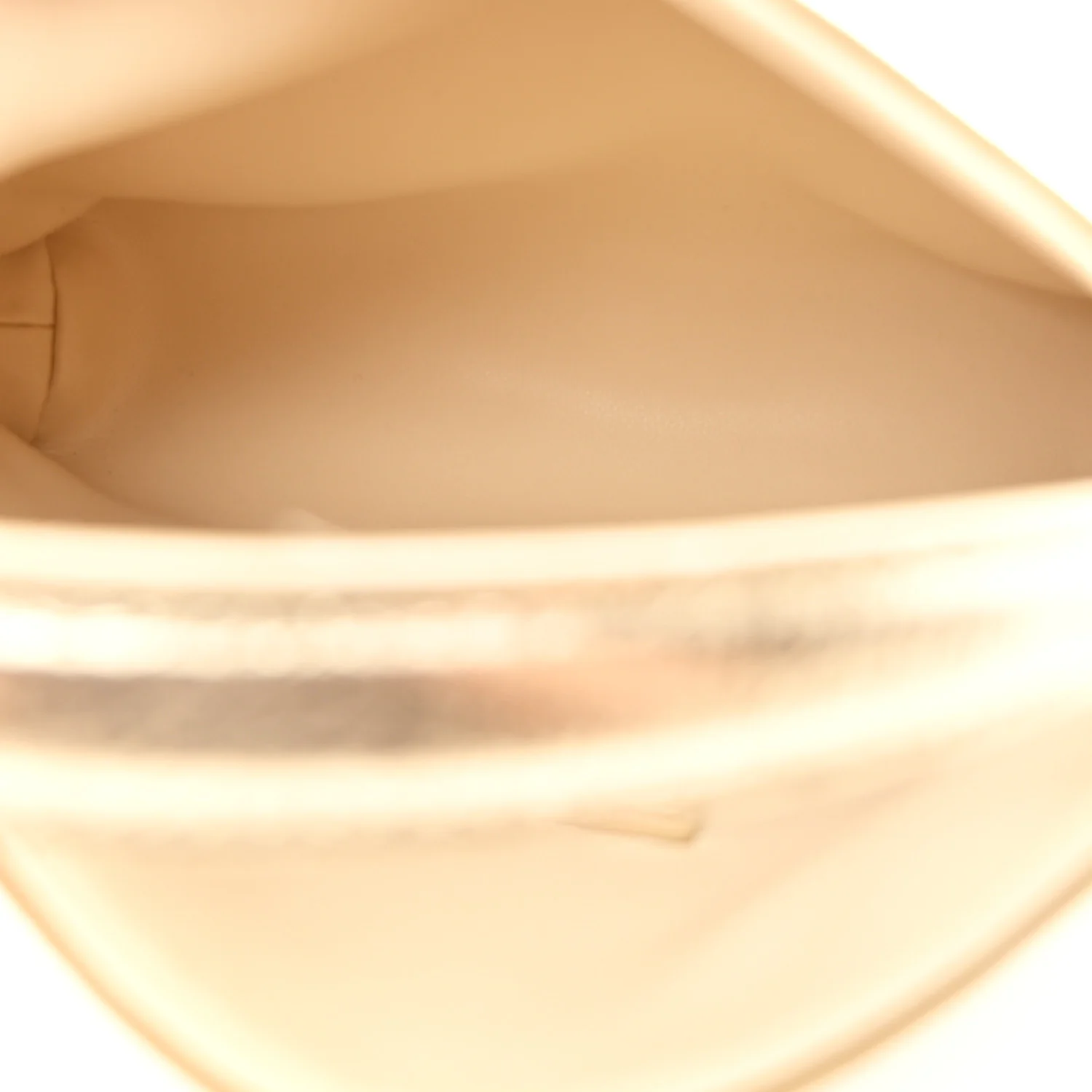 Metallic Tumbled Calfskin Nano Voyou Bag Golden Sand - Top Club