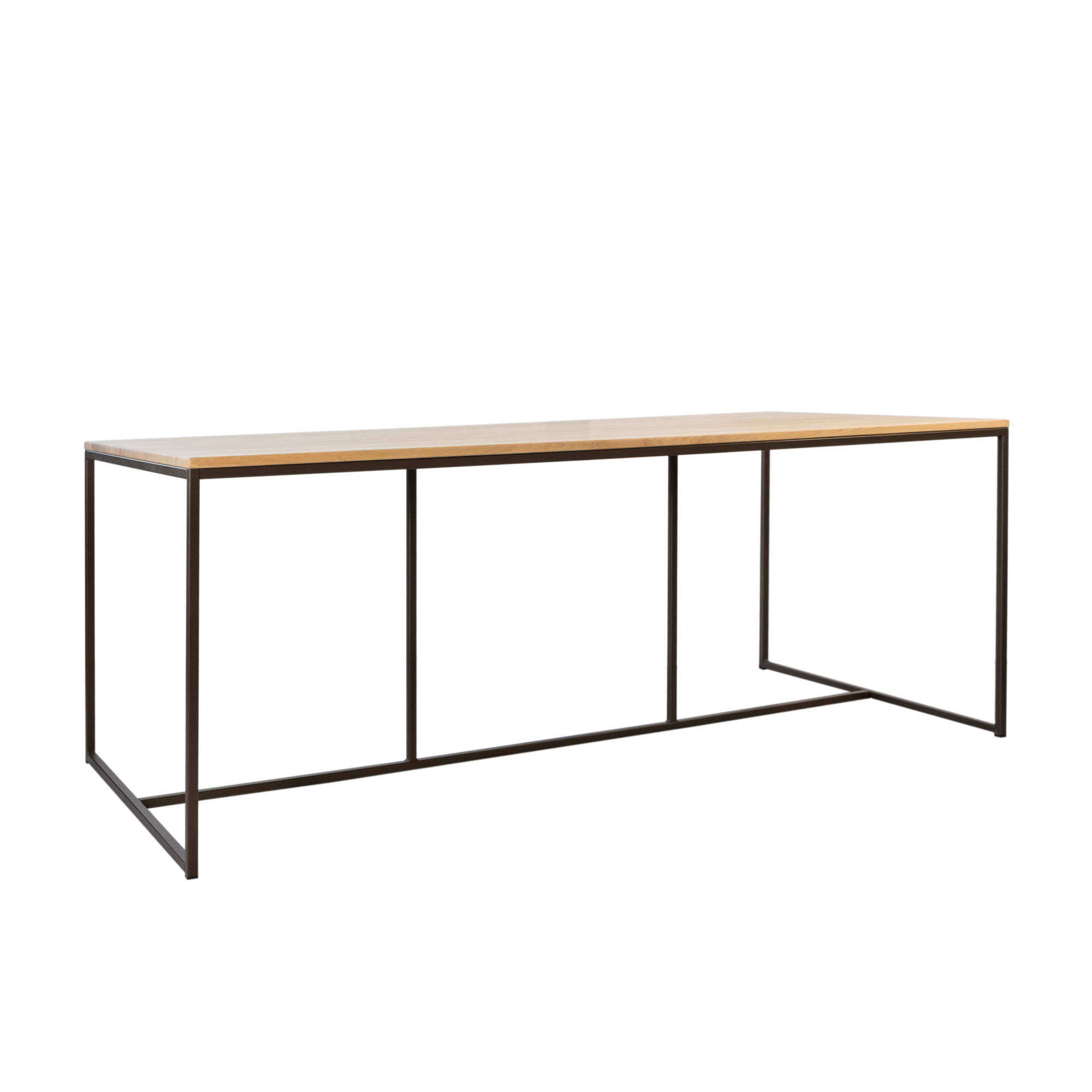 Eettafel Soho Anodic bruin/eiken 240x90  cm