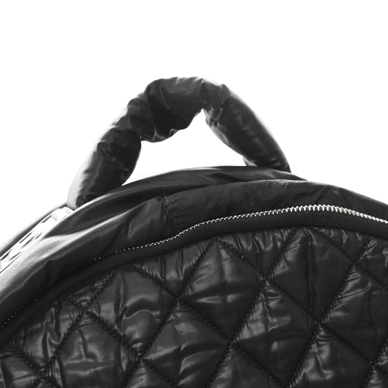Nylon Quilted Coco Cocoon Backpack Black - Top Club
