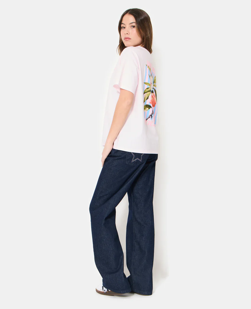 Pimkie T-shirt oversize avec print poitrine et dos