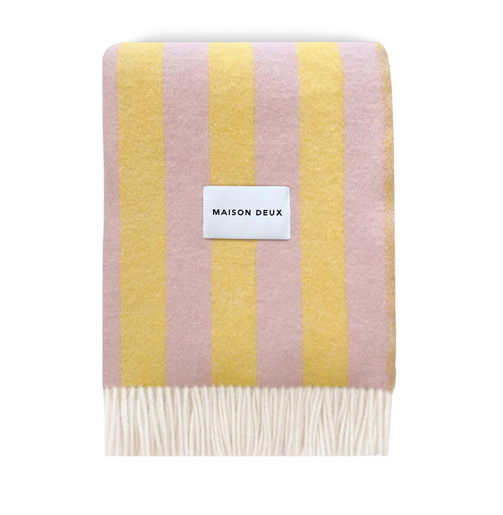 Plaid Candy Wrap 130x200 cm pink/yellow