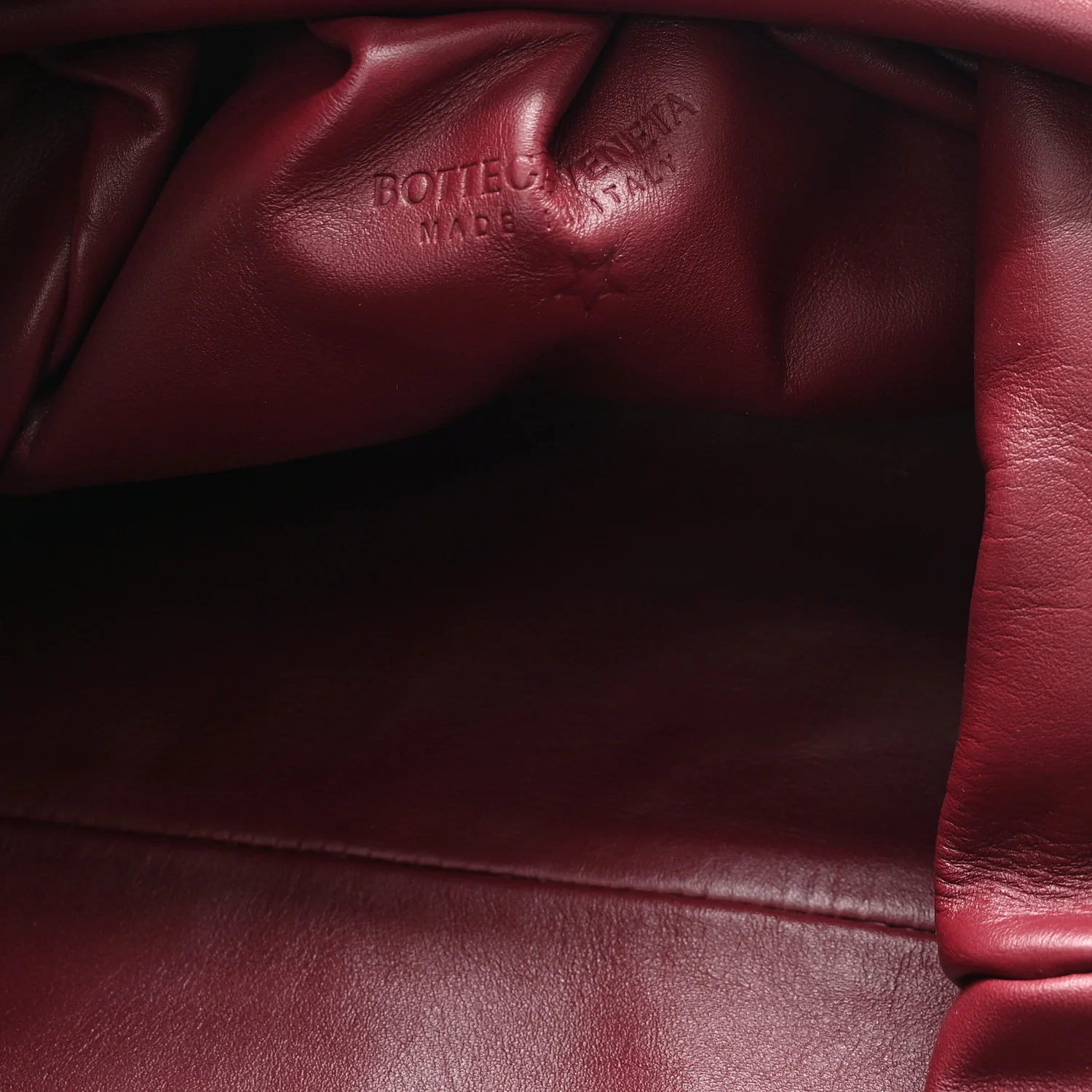Smooth Butter Calf The Pouch Oversized Clutch Bordeaux - Top Club