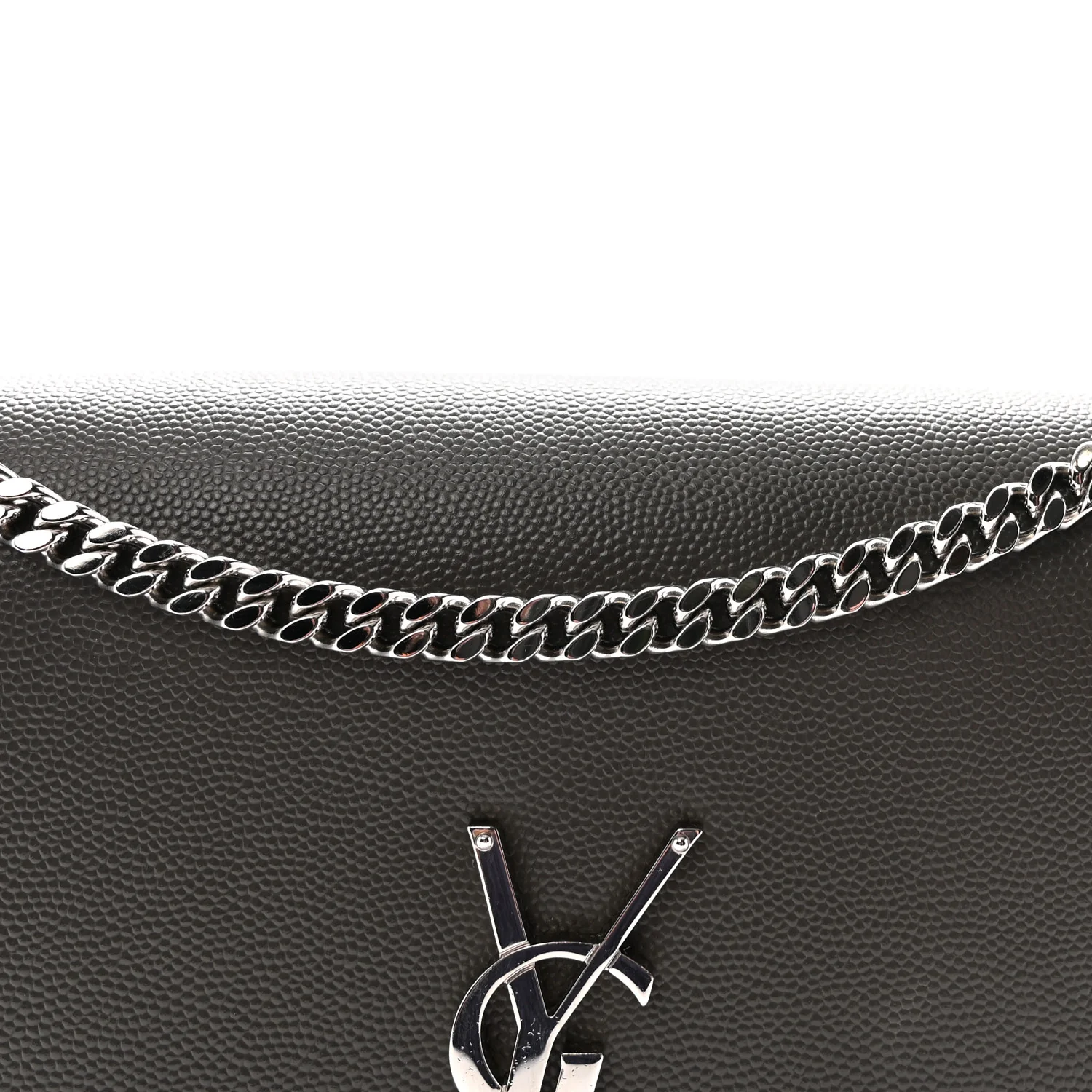 Grain De Poudre Medium Classic Monogram Kate Satchel Earth Grey - Top Club