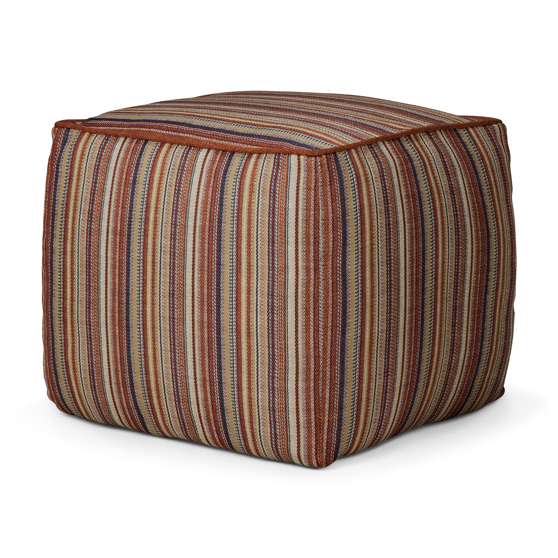 Poef Zahara outdoor terra stripe