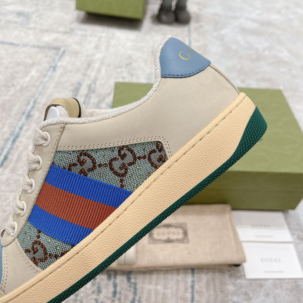 Gucci Women s Screener sneaker with crystals - Top Club