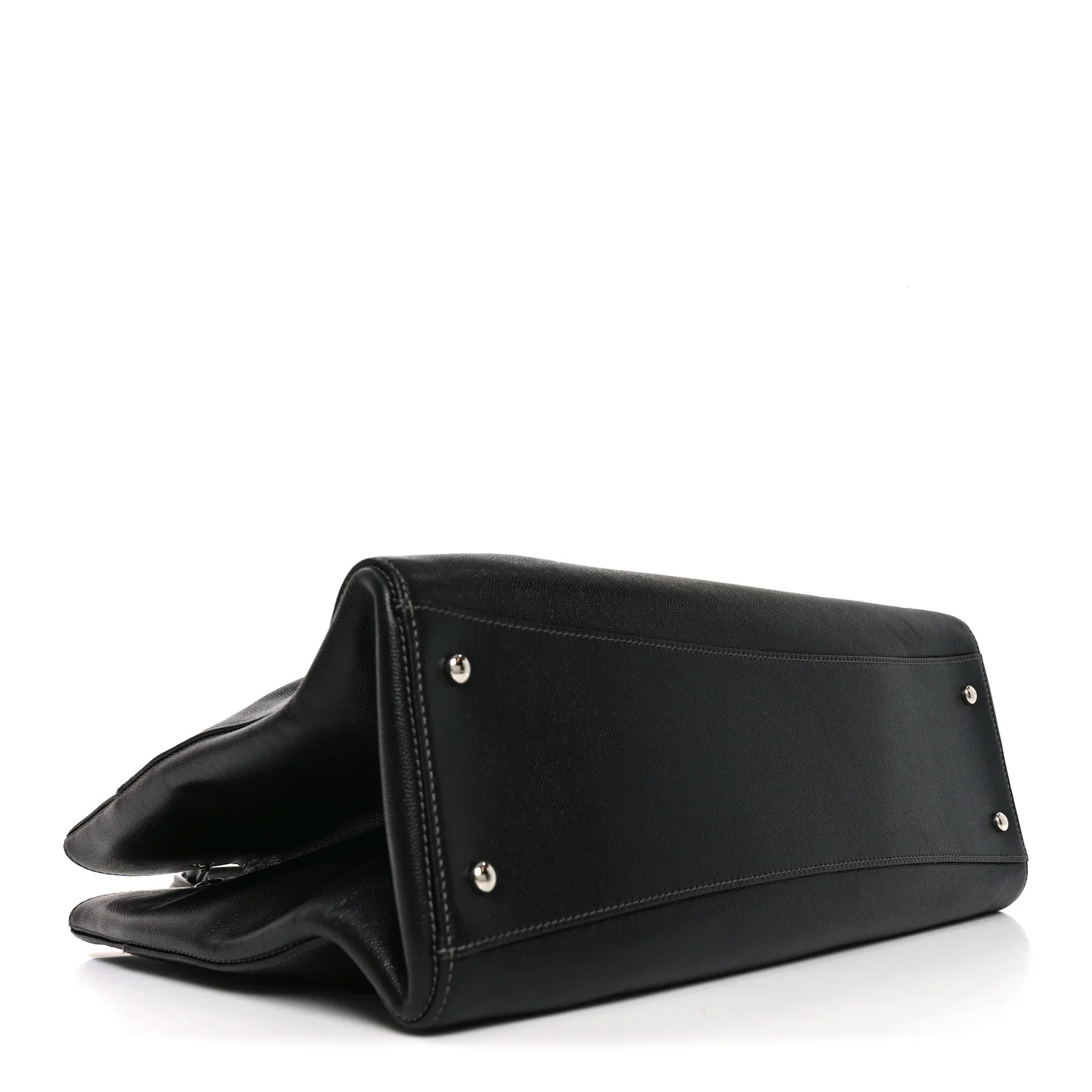 Caviar Medium Cerf Executive Shopper Tote Black - Top Club