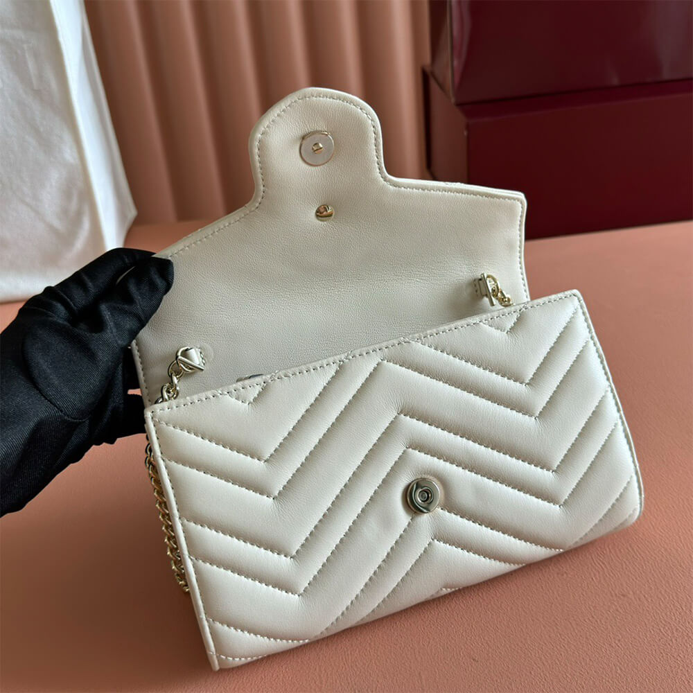 GG Marmont wallet on chain - Top Club