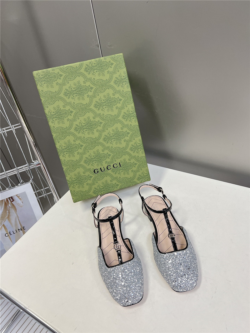 gucci double G hardware buckle embellished sandals - Sneaker Replica Workshop