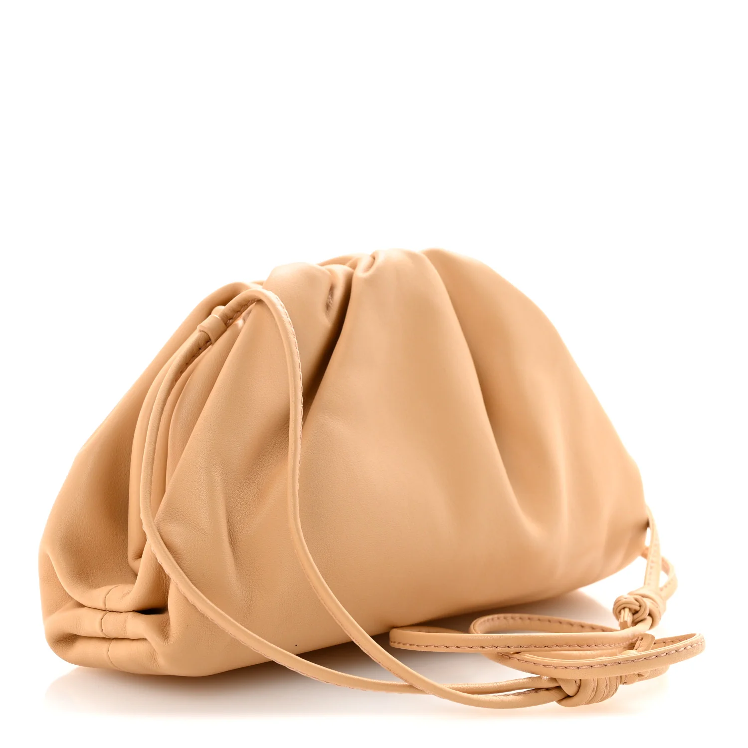 Butter Calfskin The Mini Pouch Almond - Top Club