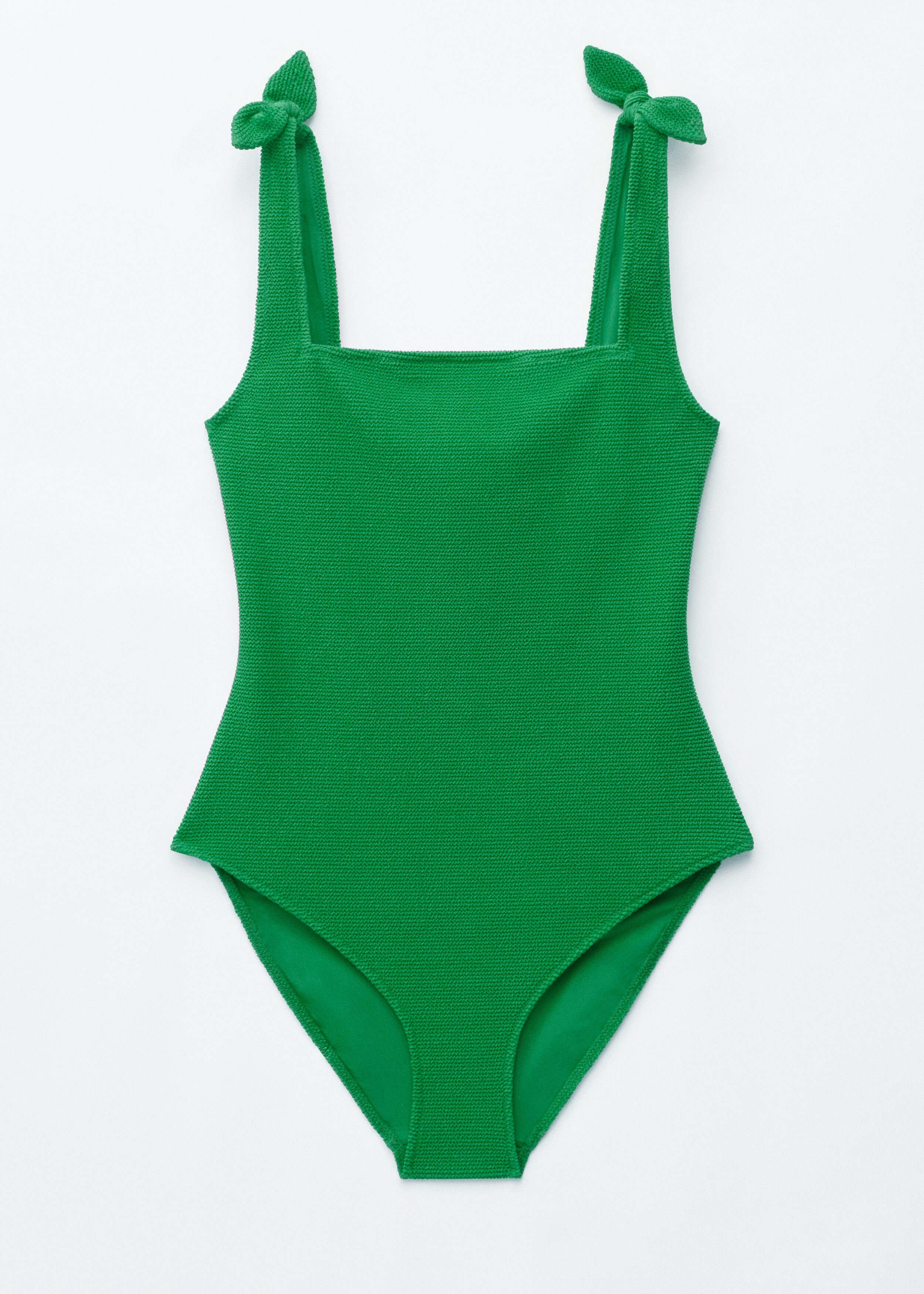 & Other Stories TEXTURED BOW TIE SWIMSUIT