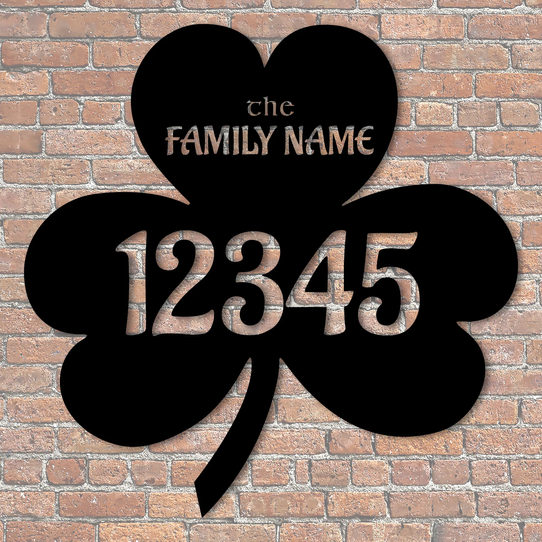 Custom Irish Shamrock Address Sign - Alvarez Pro Painting LLC