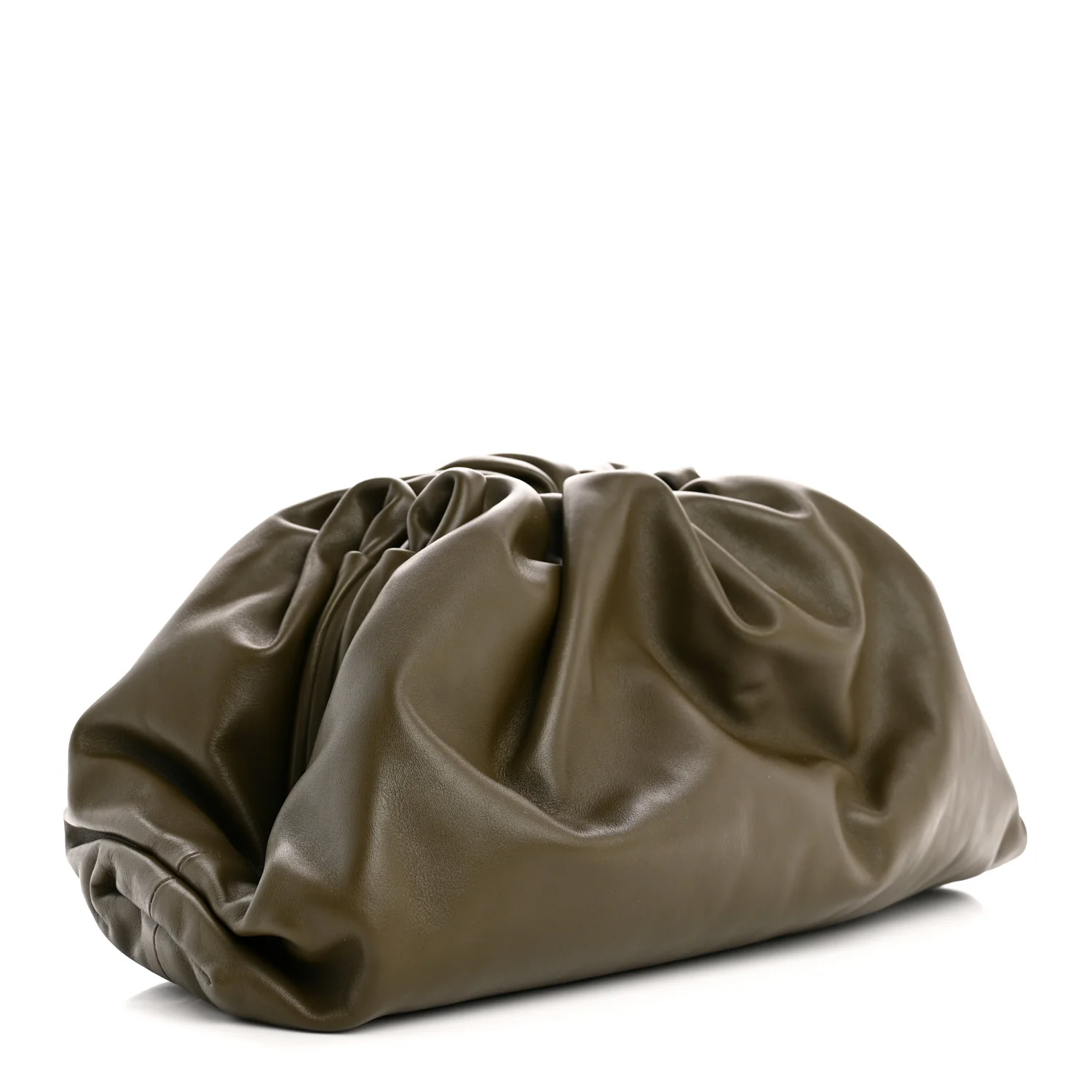 Smooth Butter Calf The Pouch Oversized Clutch Mustard - Top Club