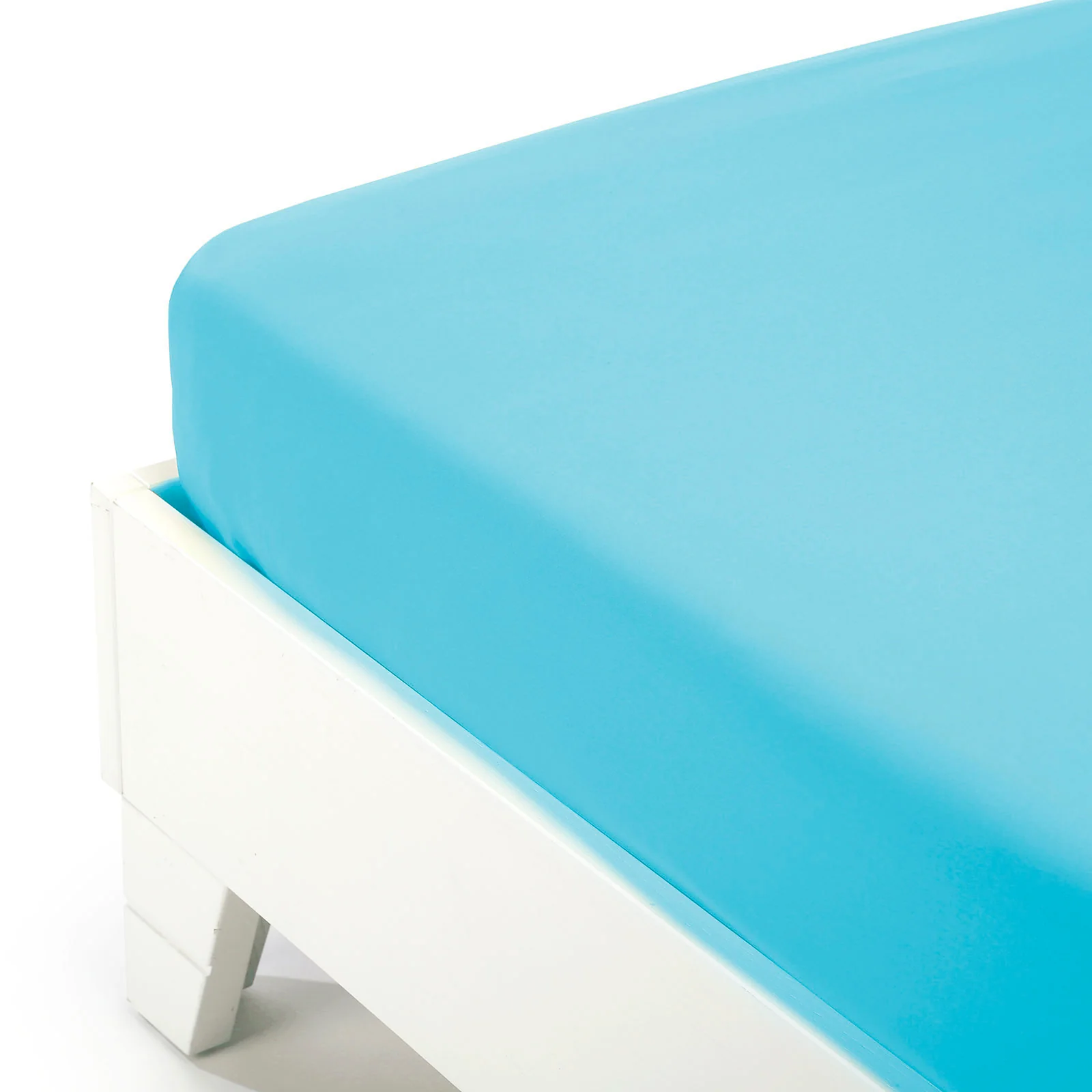 Lenzuolo Inferiore In Cotone Cotone Tinta Unita Singolo Turchese Caleffi