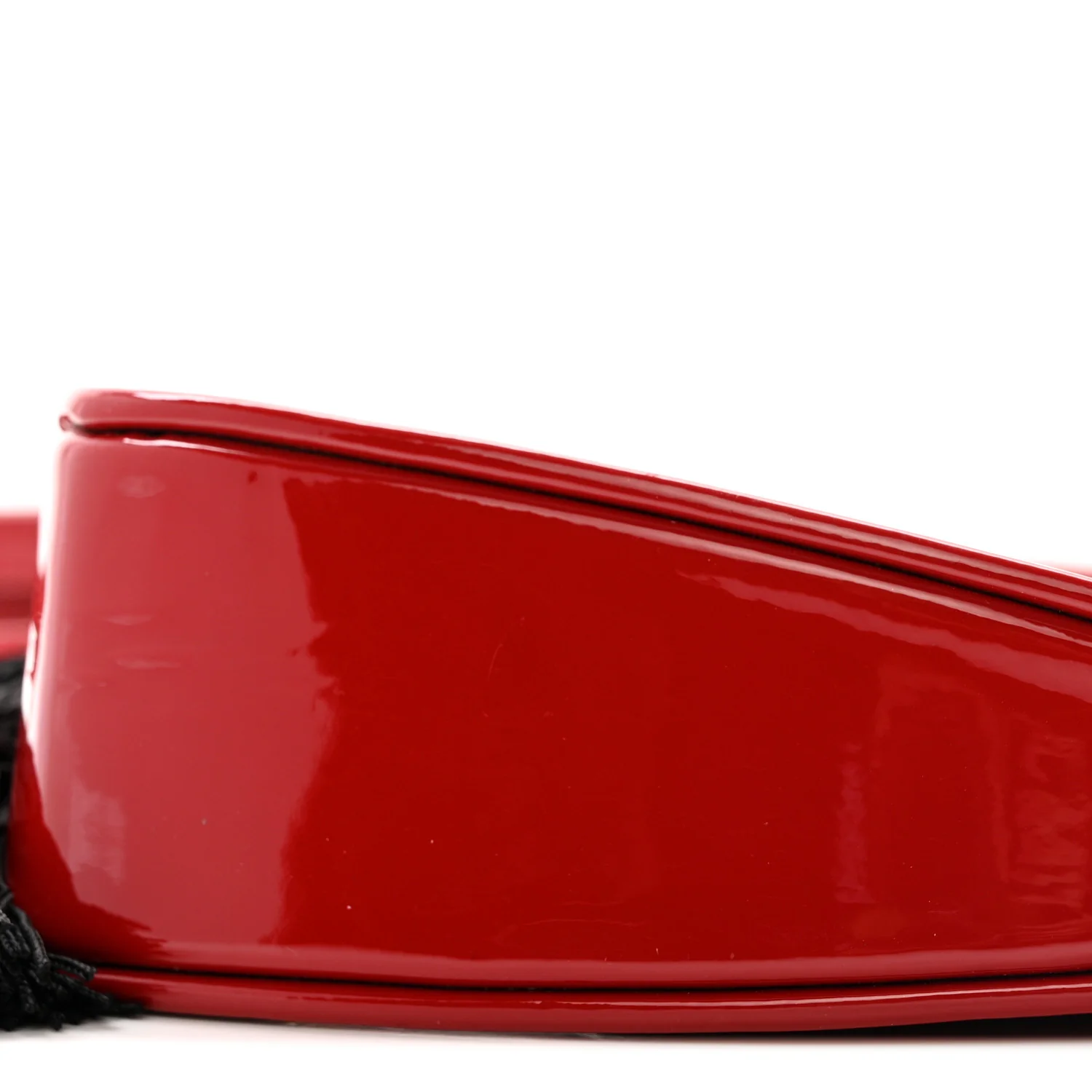 Patent Heart Monogram Crossbody Red - Top Club