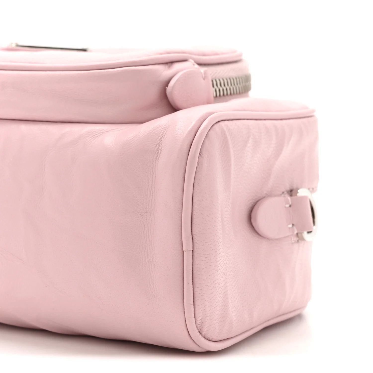 Nappa Antique Multi-Pocket Shoulder Bag Alabastro - Top Club
