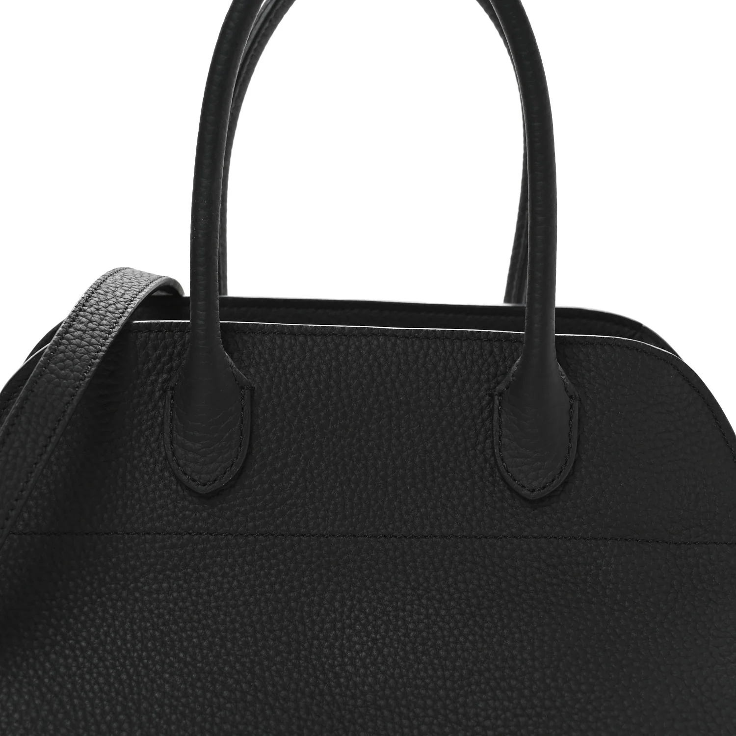 Grained Calfskin Soft Margaux 10 Bag Black - Top Club