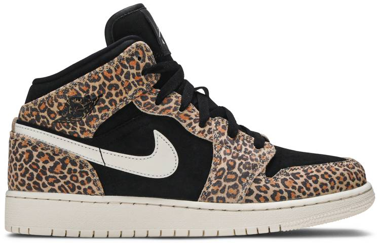 Air Jordan 1 Mid SE GS  Leopard  BQ6931-021 - Sneaker Replica Workshop
