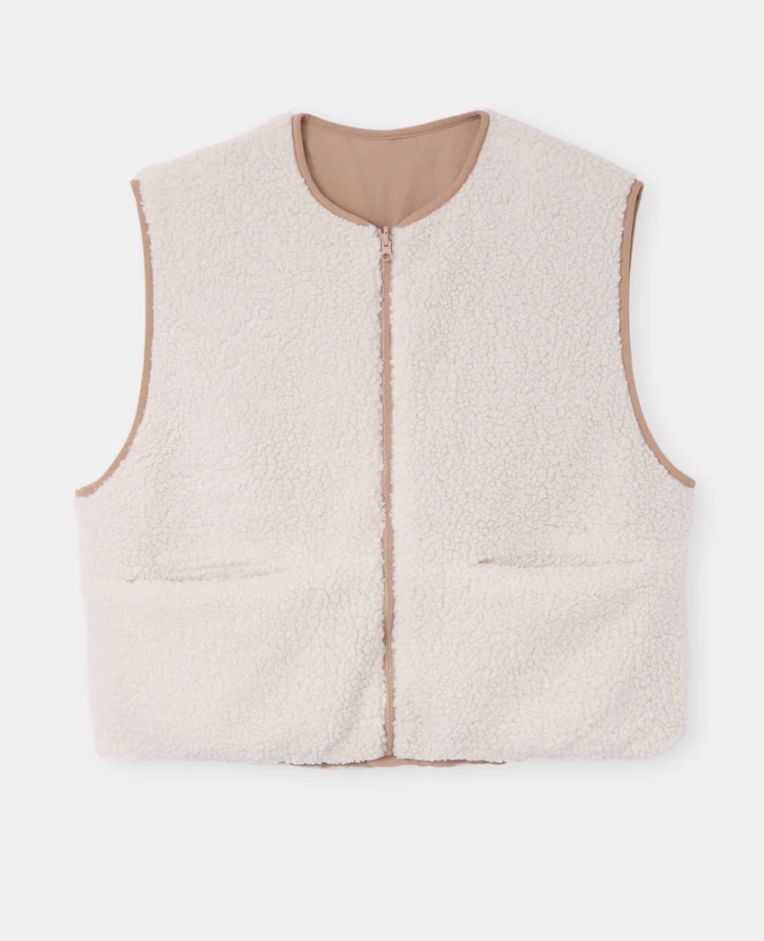 Pimkie Veste sans manches réversible avec sherpa