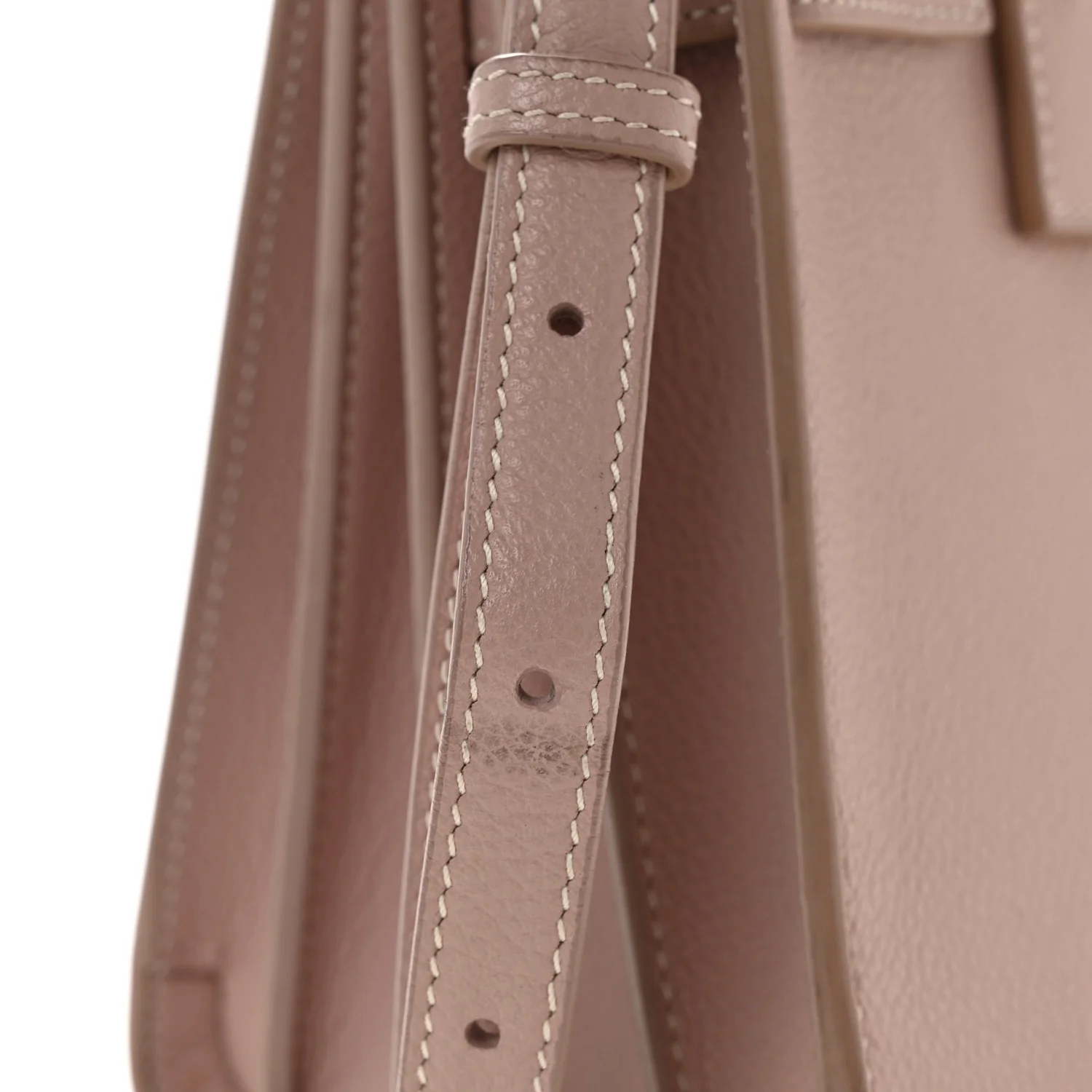 Grained Calfskin Nano Sac De Jour Pale Blush - Top Club