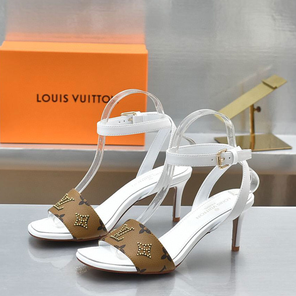 Louis Vuitton LV Leather Pin Buckle Slide Sandal (Replica) - Sneaker Replica Workshop