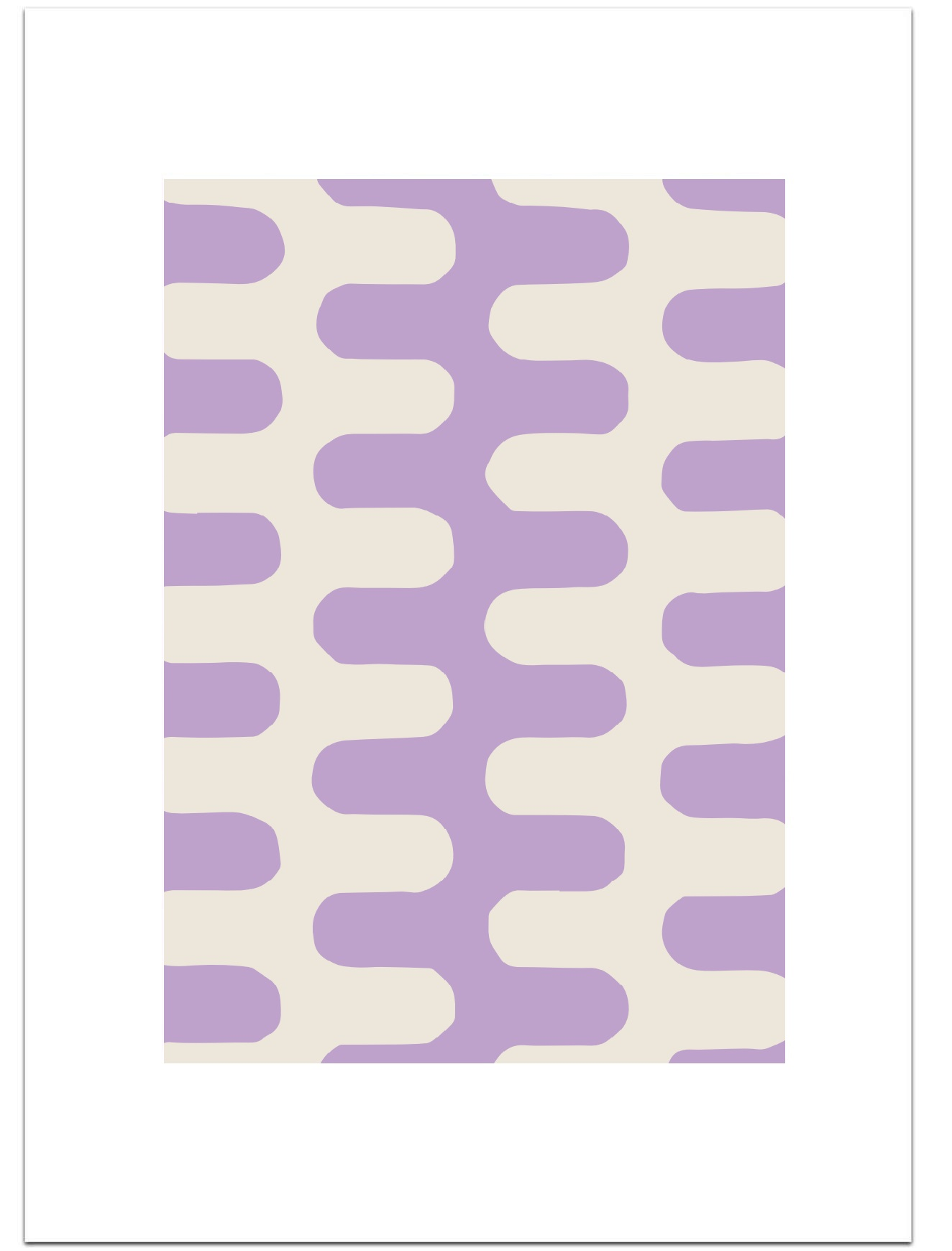 Poster Lilac Lines 30 x 40 cm