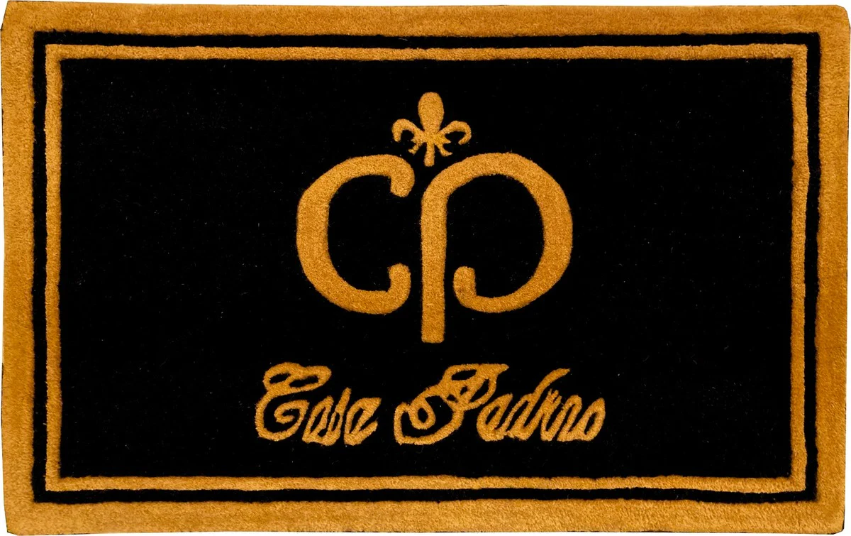 Designer doormat black / gold 80 x 50 cm - elegant dirt trapping mat - decorative accessories