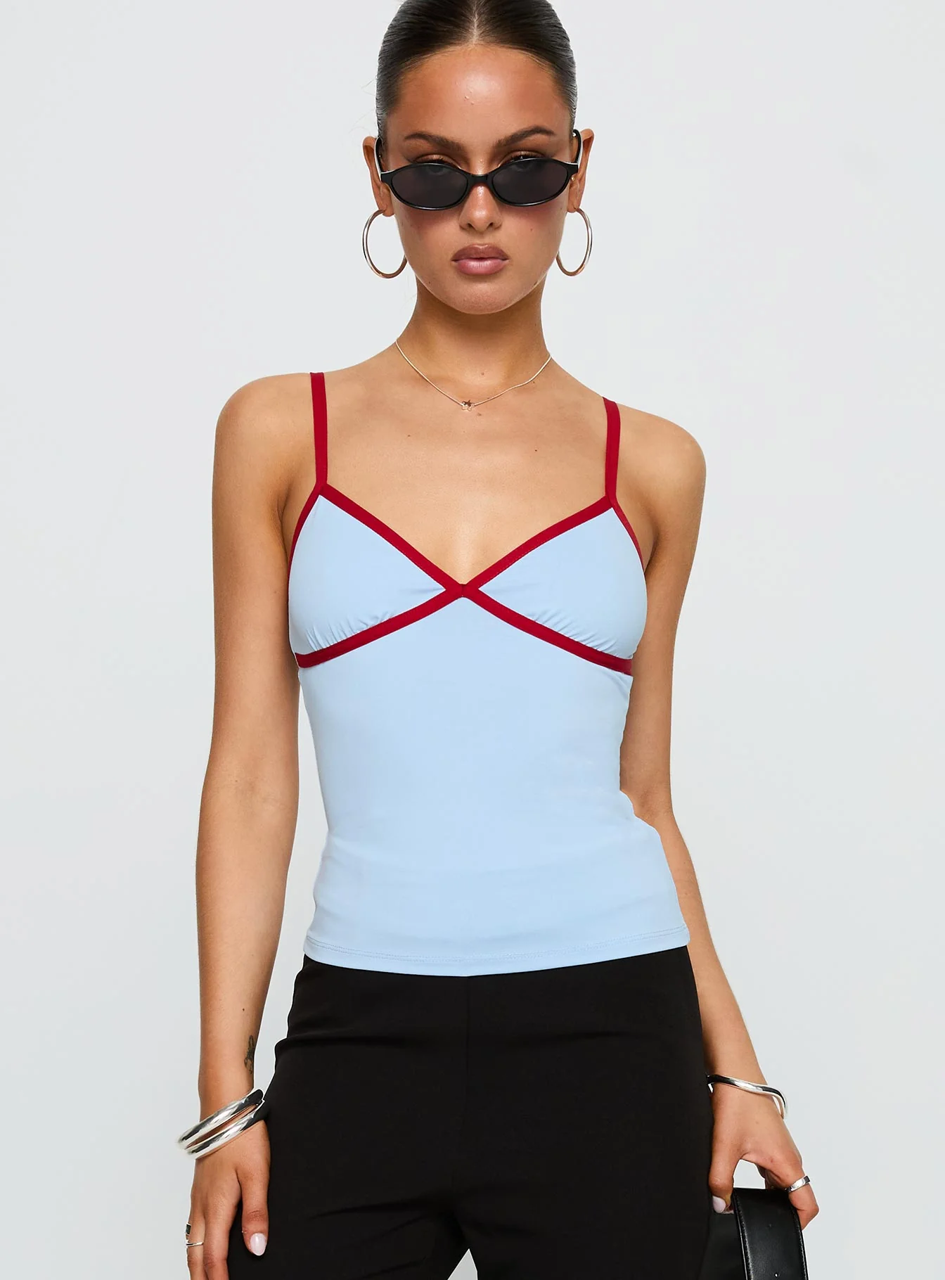 Tiera Top Blue / Red