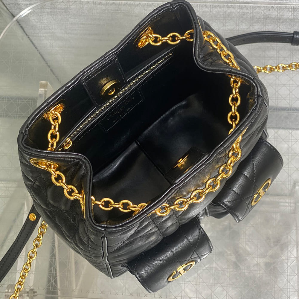 Dior Medium Dior Caro Multicarry Backpack with Chain(HIGH-END GRADE) - Top Club