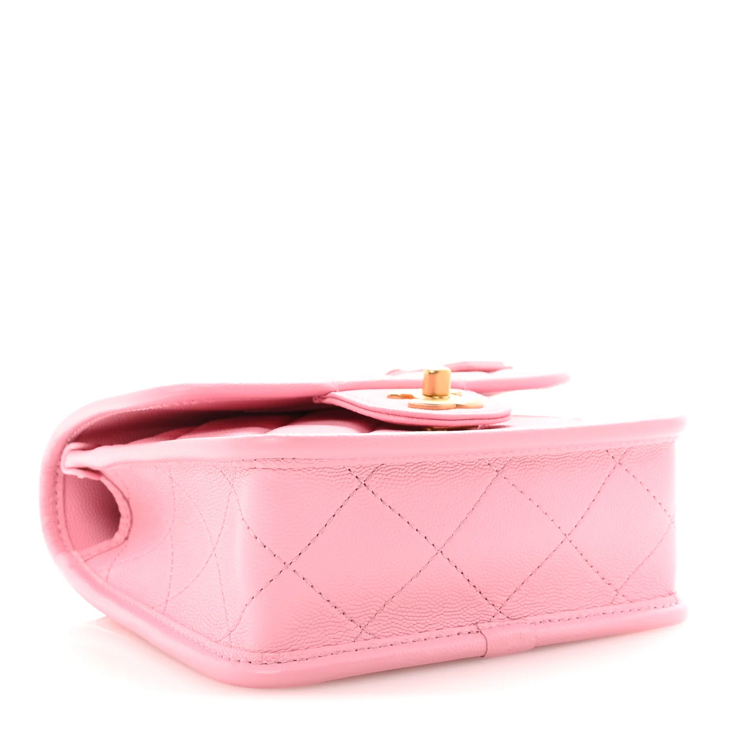 Caviar School Memory Mini Top Handle Flap Light Pink - Top Club