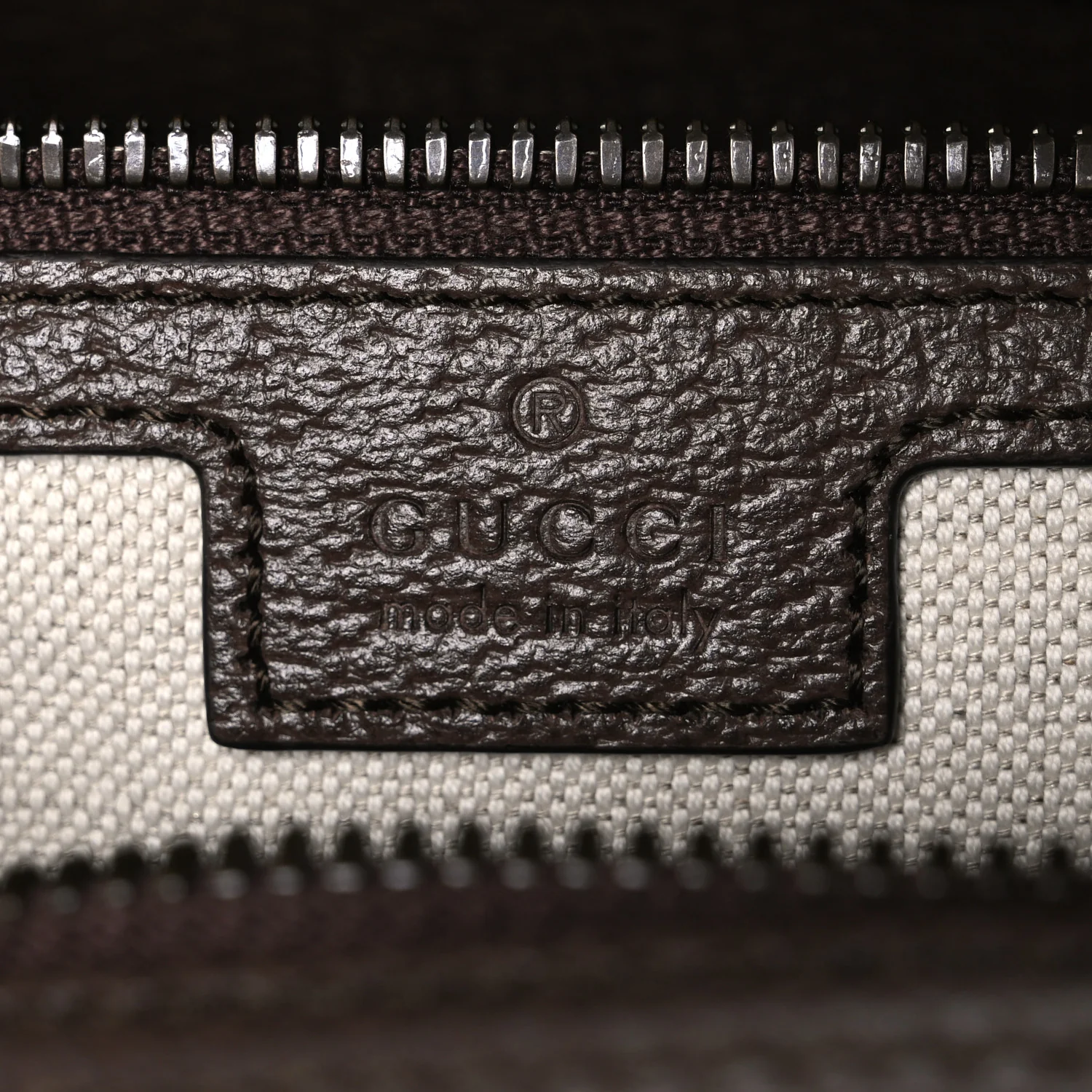 GG Supreme Monogram Textured Dollar Calfskin Web Medium Savoy Bowling Bag Beige Ebony New Acero - Top Club
