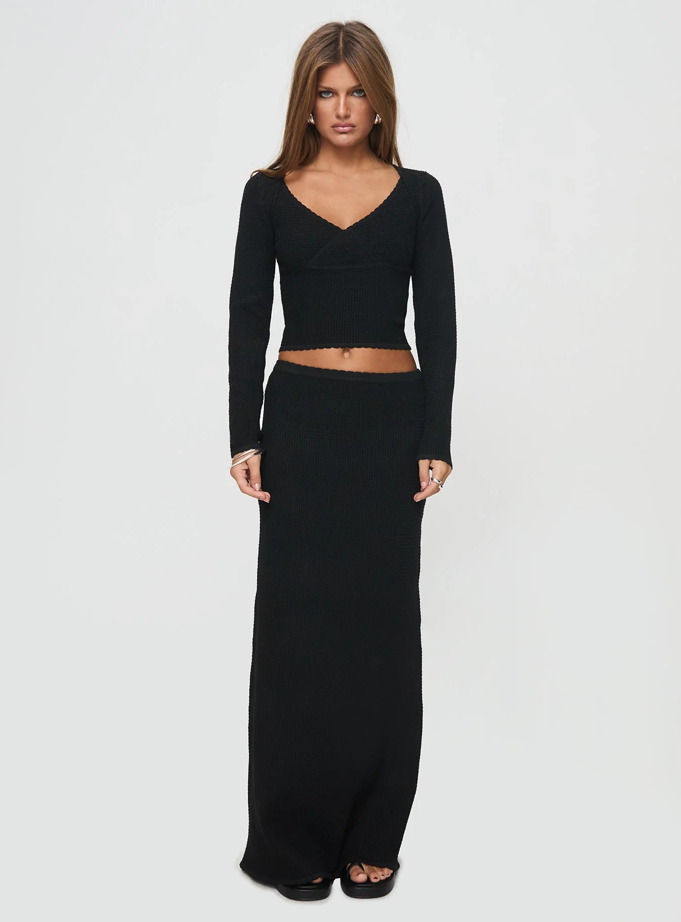 Memi Long Sleeve Top Black