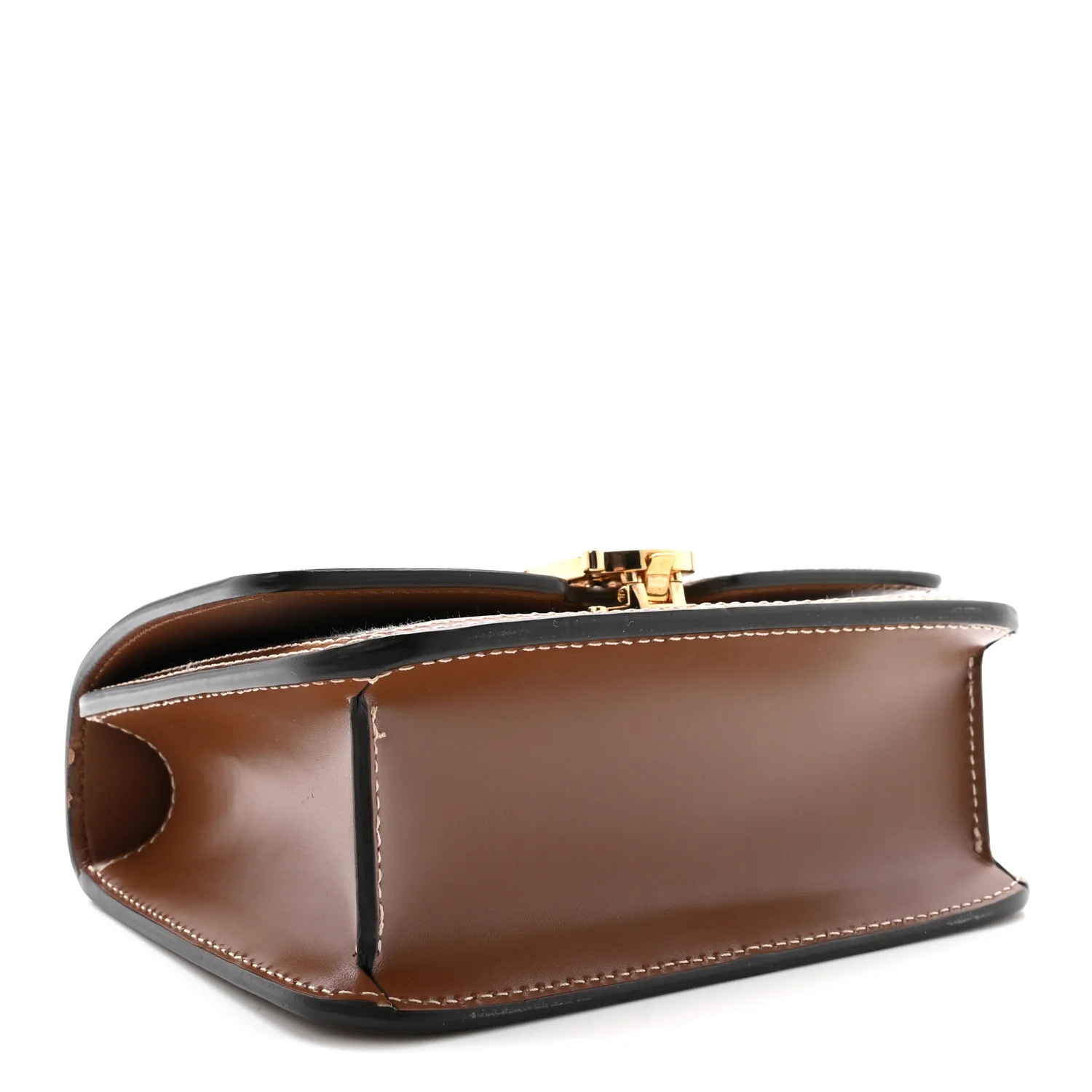 Canvas Calfskin Mini TB Bag Natural Malt Brown - Top Club
