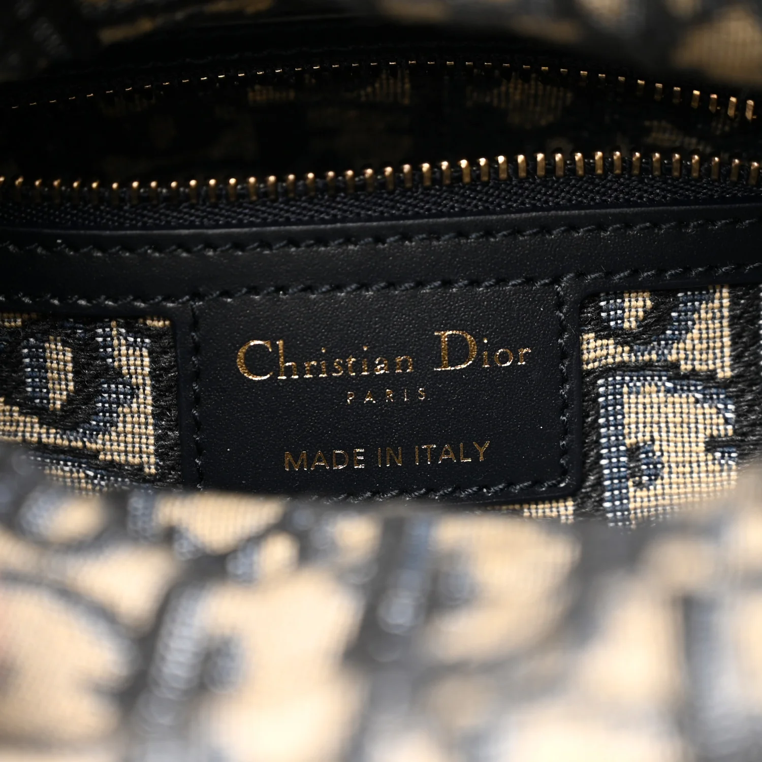 Wicker Oblique Mini Lady Dior Bag Blue - Top Club
