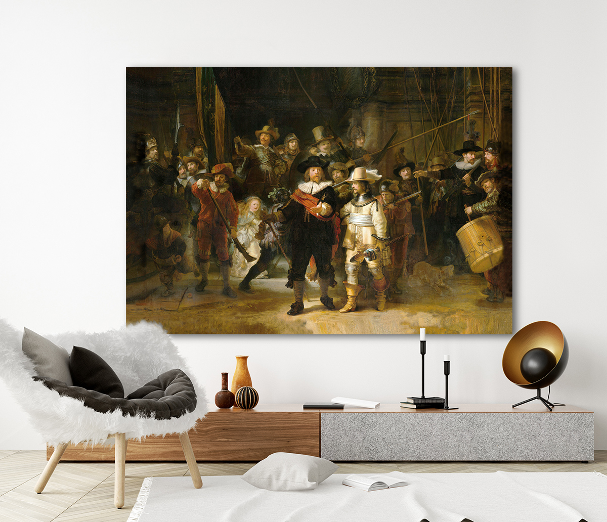 De Nachtwacht - Print op plexiglas 120 x 80 cm