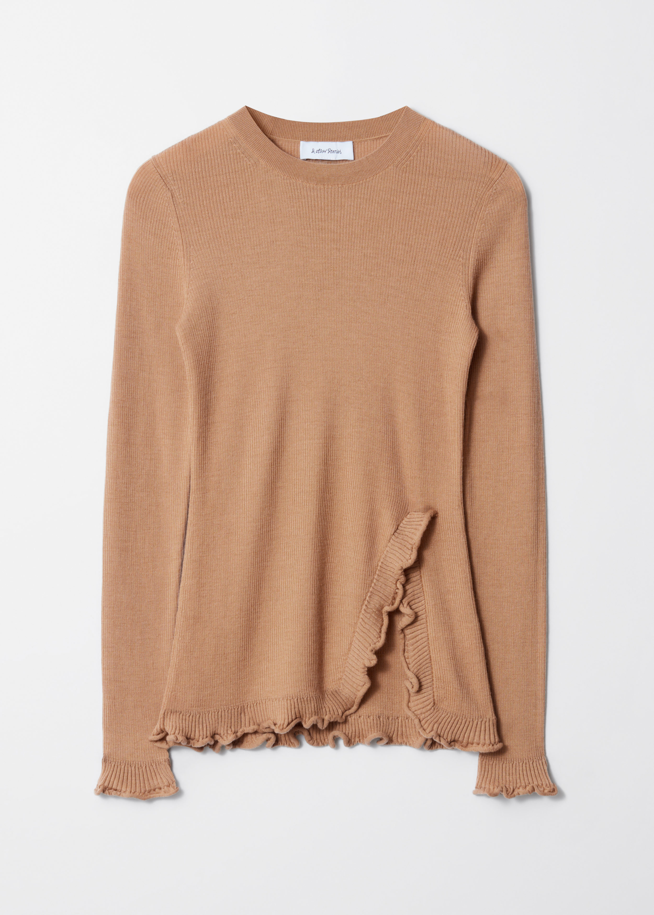 & Other Stories RUFFLED-SLIT TOP