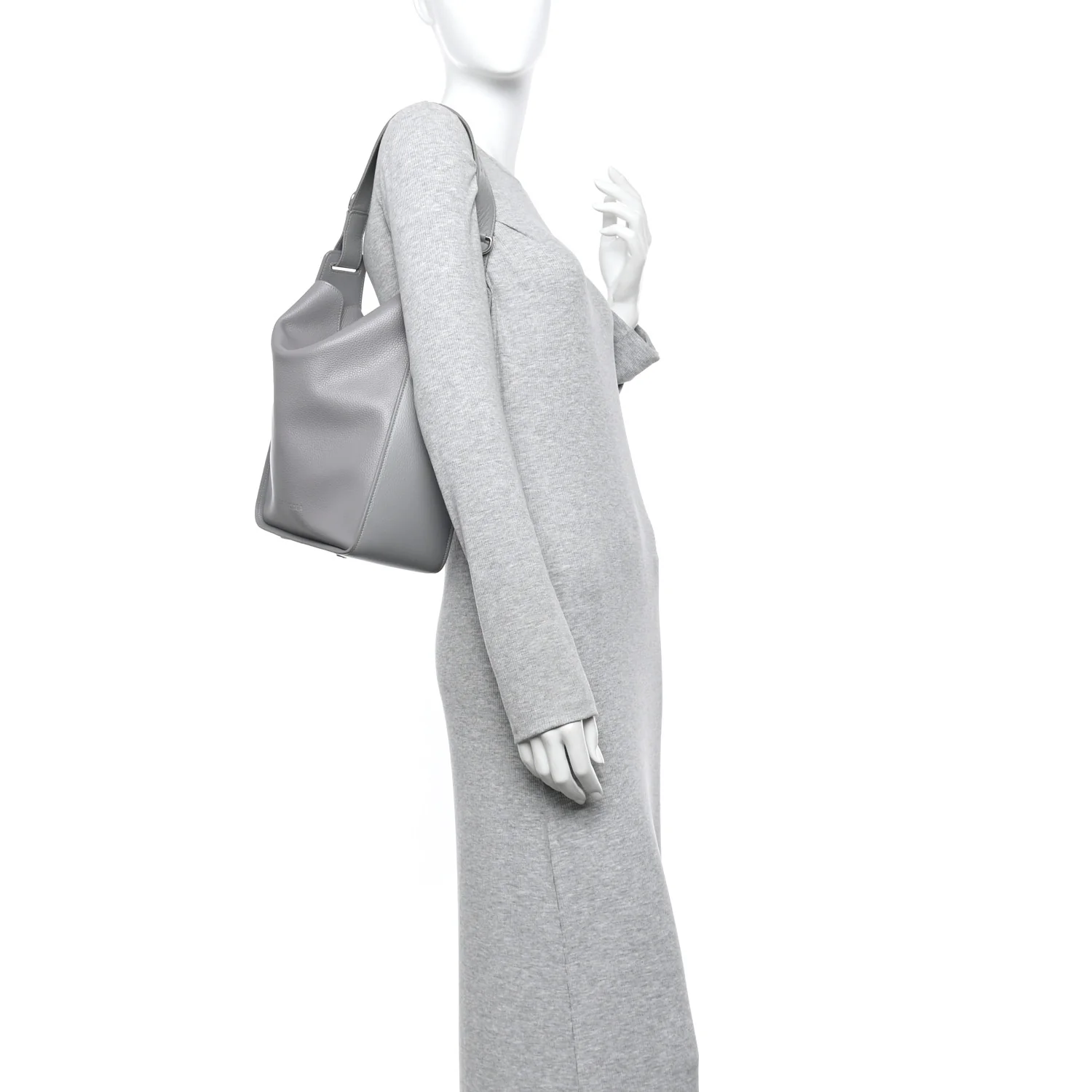 Calfskin Logo Embossed Small Tool 2.0 North-South Tote Balenciaga Grey - Top Club