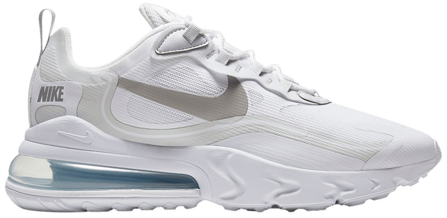 Air Max 270 React  White Light Smoke Grey  CV1632-100 - Sneaker Replica Workshop