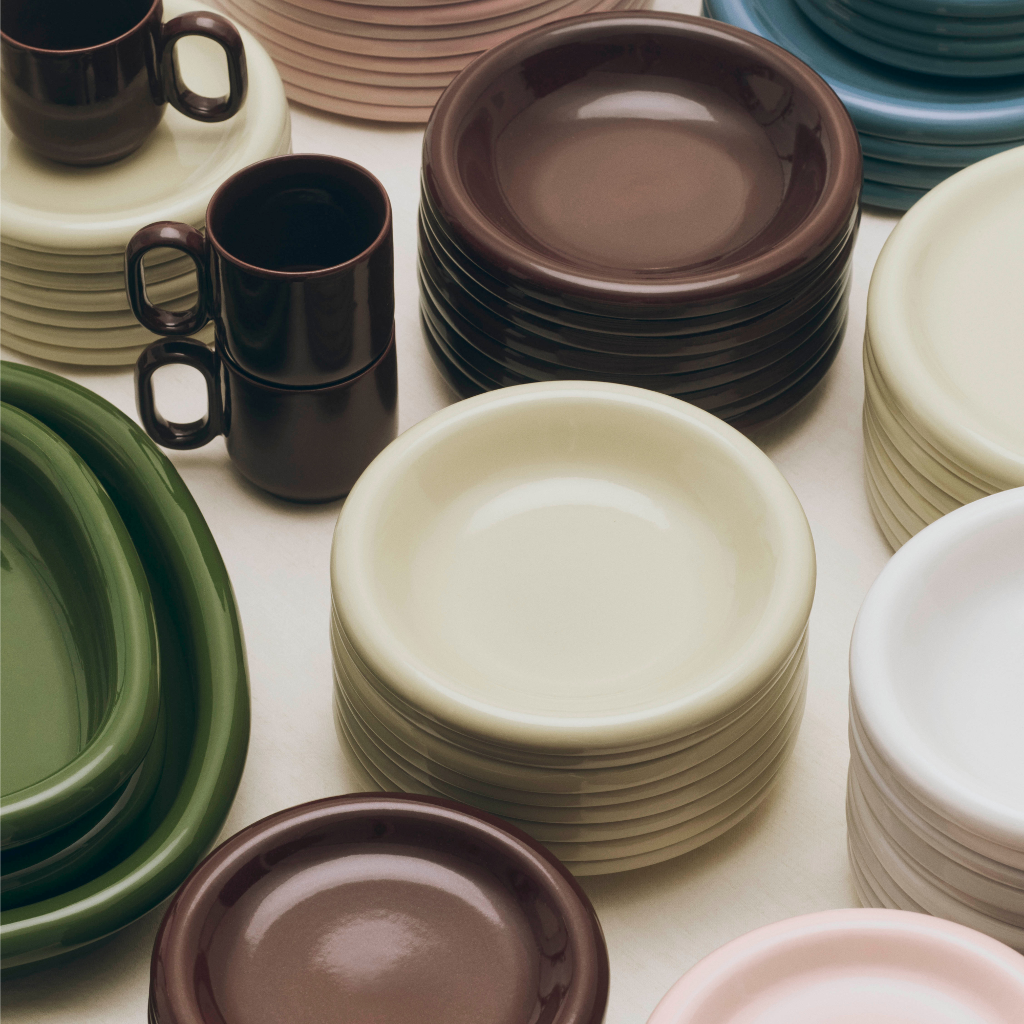 Schaal Barro burgundy - set van 2