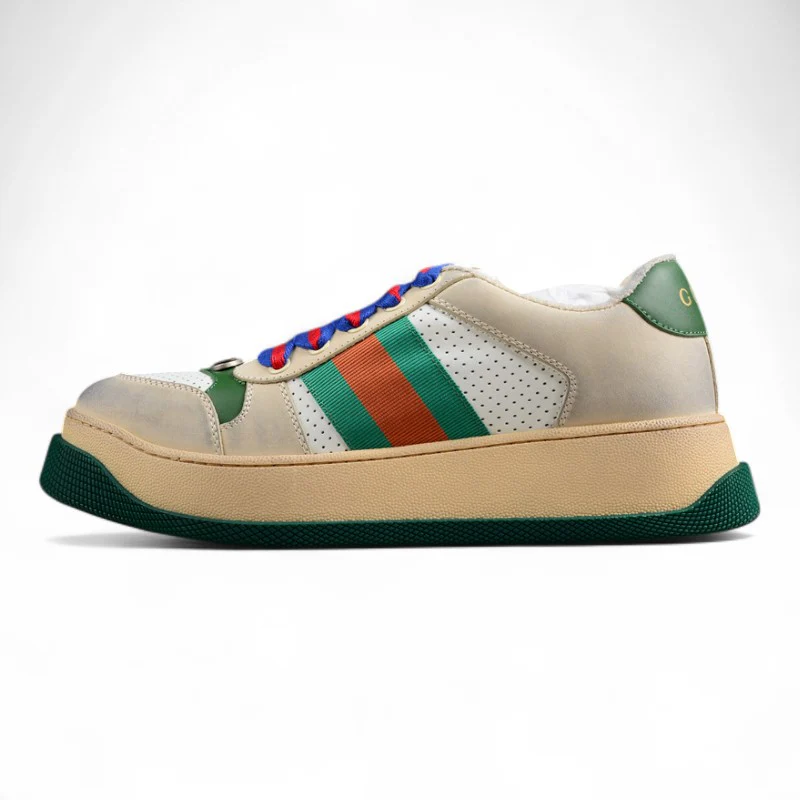 Gucci Screener Off White with Web - Sneaker Replica Workshop