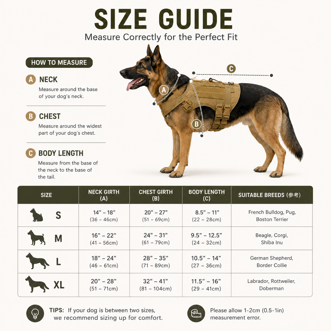TIVANOVAS Tactical Dog Harness
