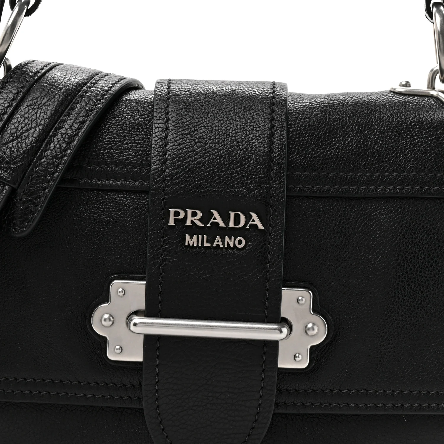 Glace Calf Soft Cahier Bag Black Astrale - Top Club