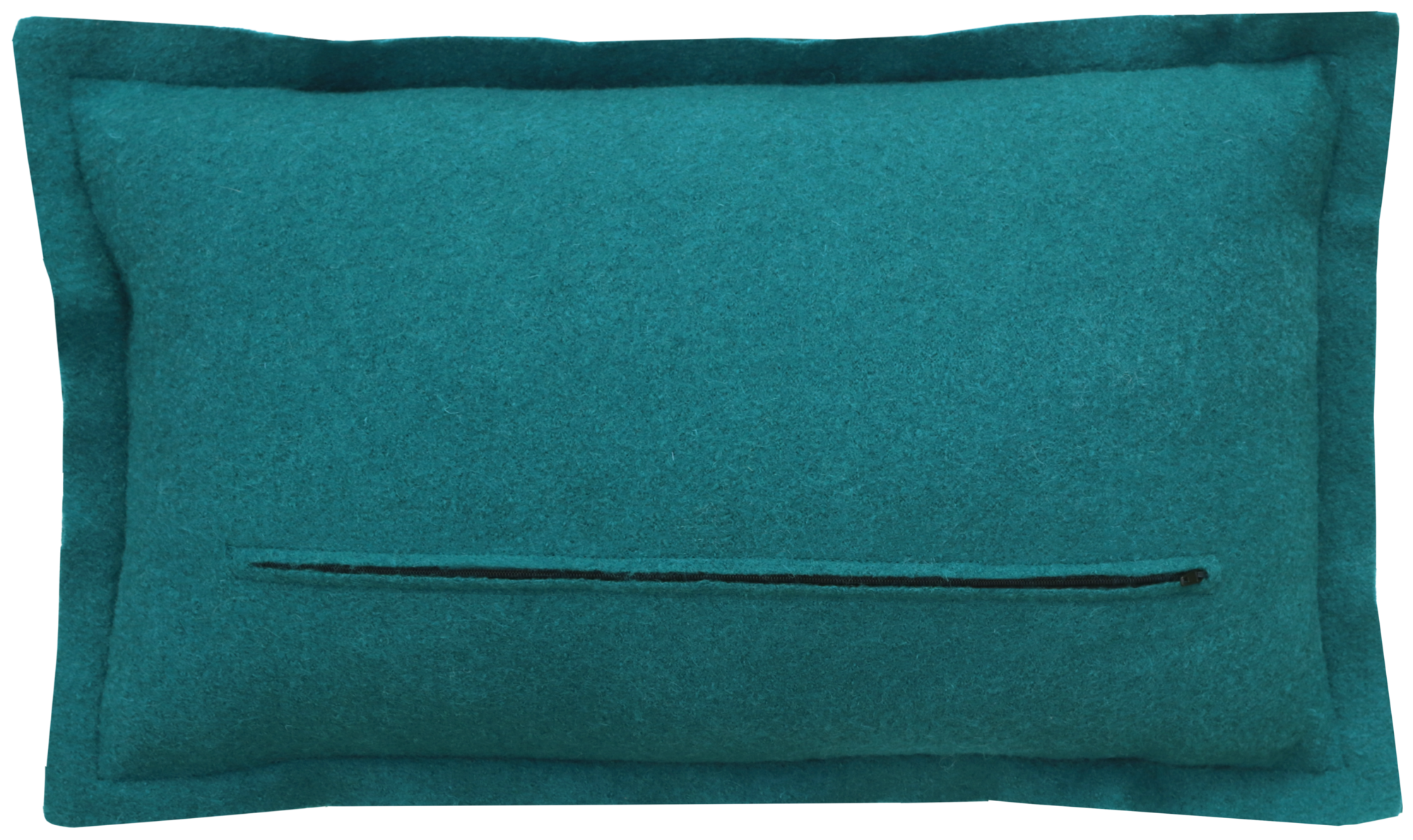 kussen boiled wool petrol 37x58