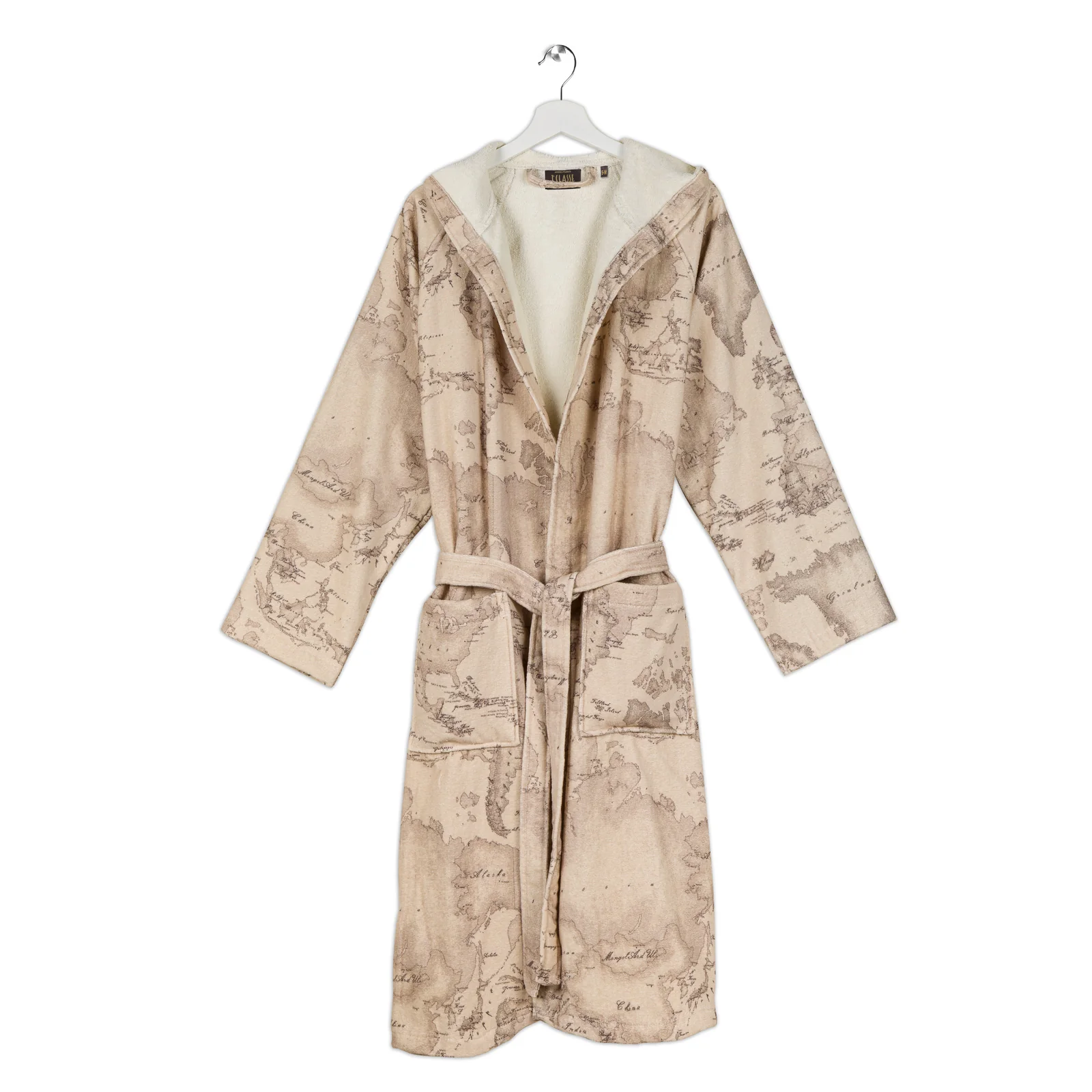 Accappatoio Con Cappuccio In Cotone Geo Safari L/Xl Unica Alviero Martini 1A Classe